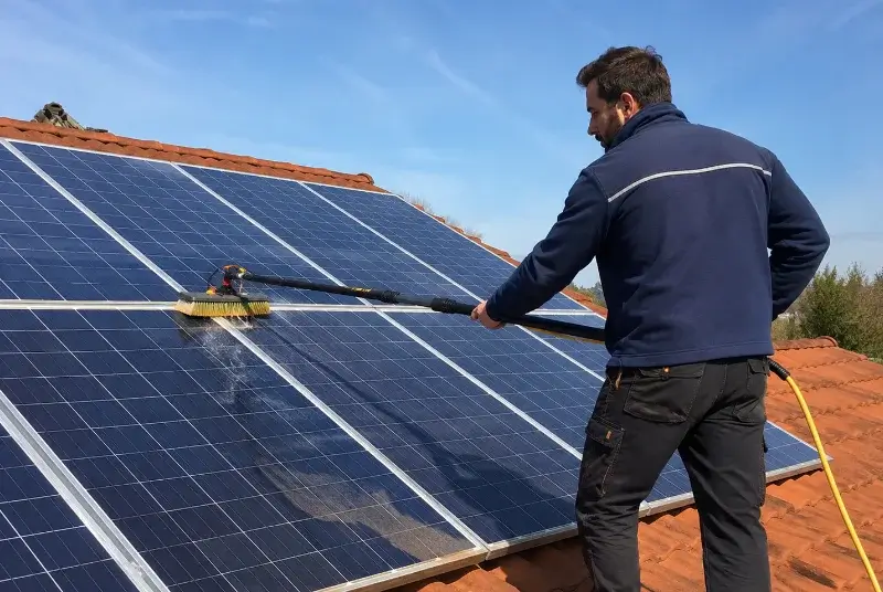 Nettoyage et entretien de panneaux solaires à Aureille
