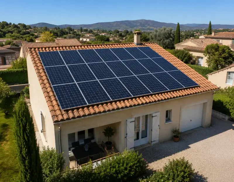 Prime à l'autoconsommation panneaux solaires Aureille — aide financière de l'État